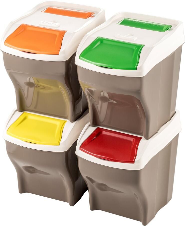 Bischof Bama Afvalscheidsysteem Afvalverzamelaar-set POKER 4 PLUS (4 stuks) - Foto 8