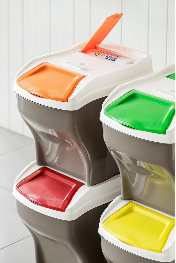 Bischof Bama Afvalscheidsysteem Afvalverzamelaar-set POKER 4 PLUS (4 stuks) - Foto 6