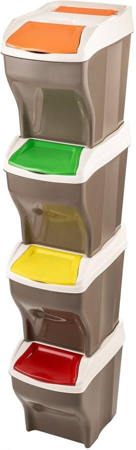 Bischof Bama Afvalscheidsysteem Afvalverzamelaar-set POKER 4 PLUS (4 stuks) - Foto 7