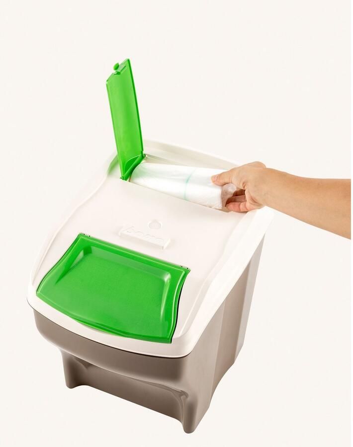 Bischof Bama Afvalscheidsysteem POKER 3 PLUS Inhoud per stuk 27 liter gemaakt in Europa (3 stuks)