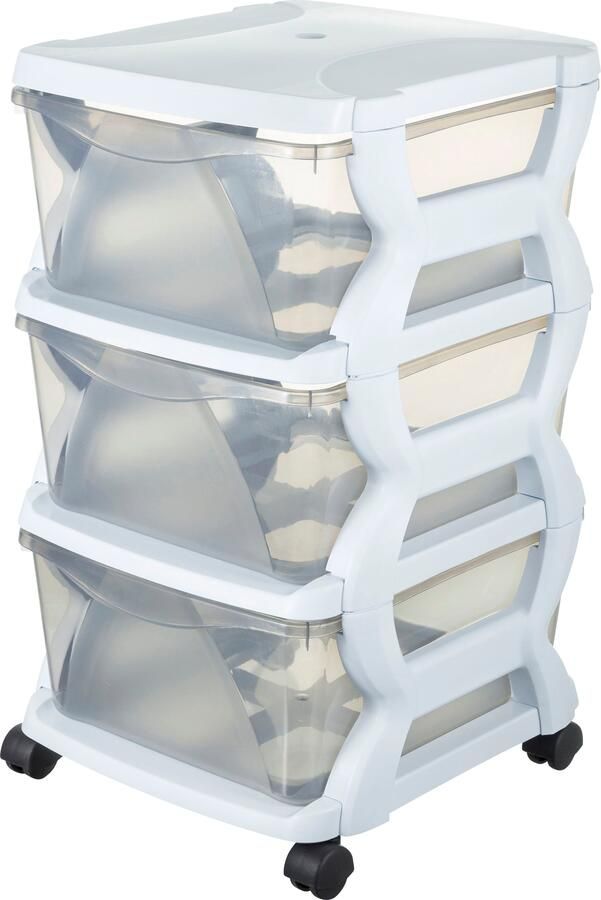 Bischof Bama Trolley Rolli 3 dozen met elk 43 8 l inhoud kunststof (4 stuks) - Foto 7