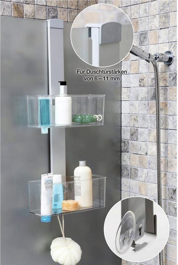 Bischof Badkamerrekje Yoki roestvrij voor douchedeuren van 6 11 mm traploos instelbaar - Foto 2