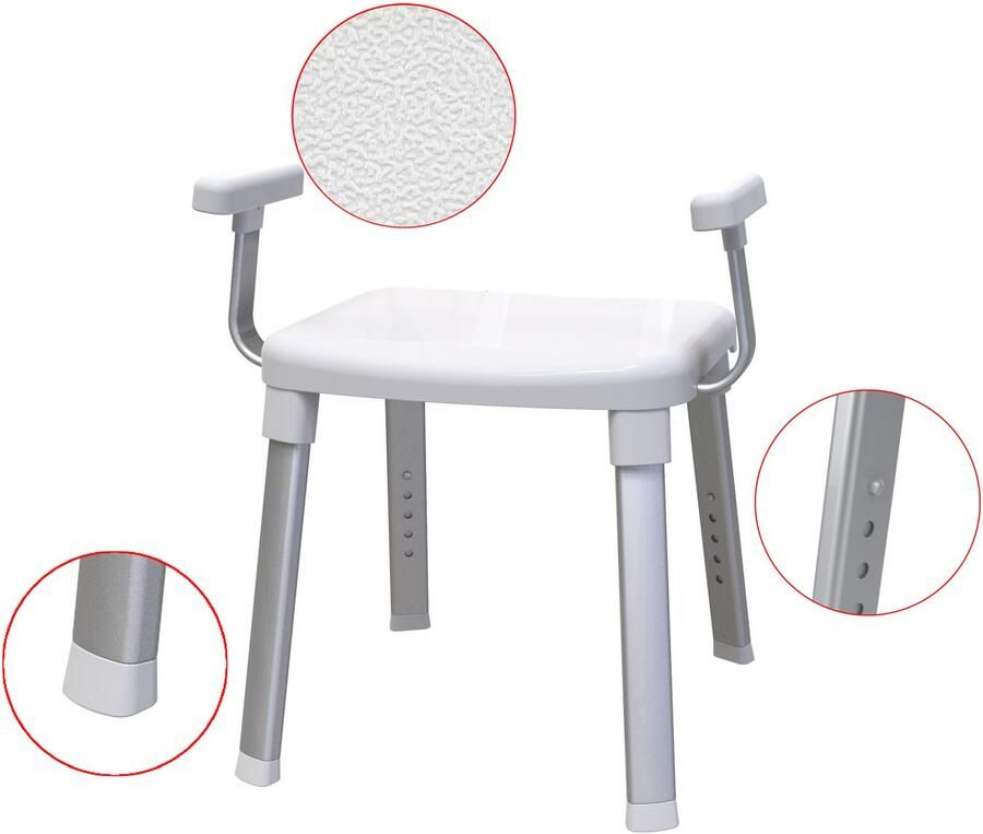 Bischof Douche en badkrukjes Splash 2.0 antislip standaard tüv- gs-gecontroleerd - Foto 2