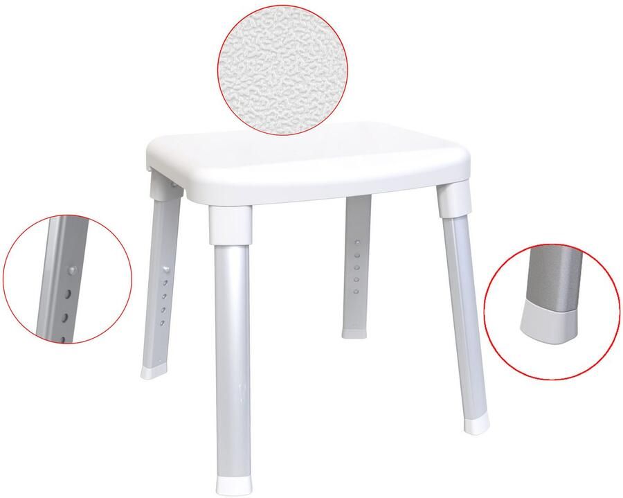 Bischof Douche en badkrukjes Splash antislip standaard tüv- gs-gecontroleerd - Foto 3