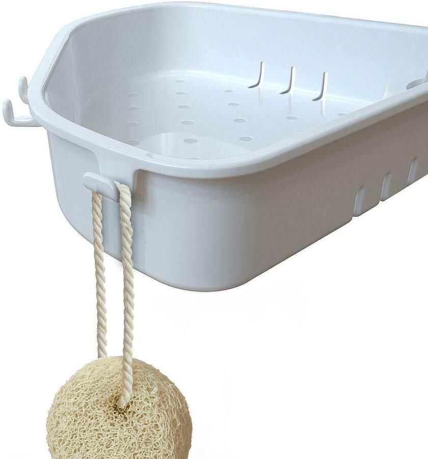 Bischof Douche en badkrukjes Tray Comfort met zwenkbaar planchet 28x21cm