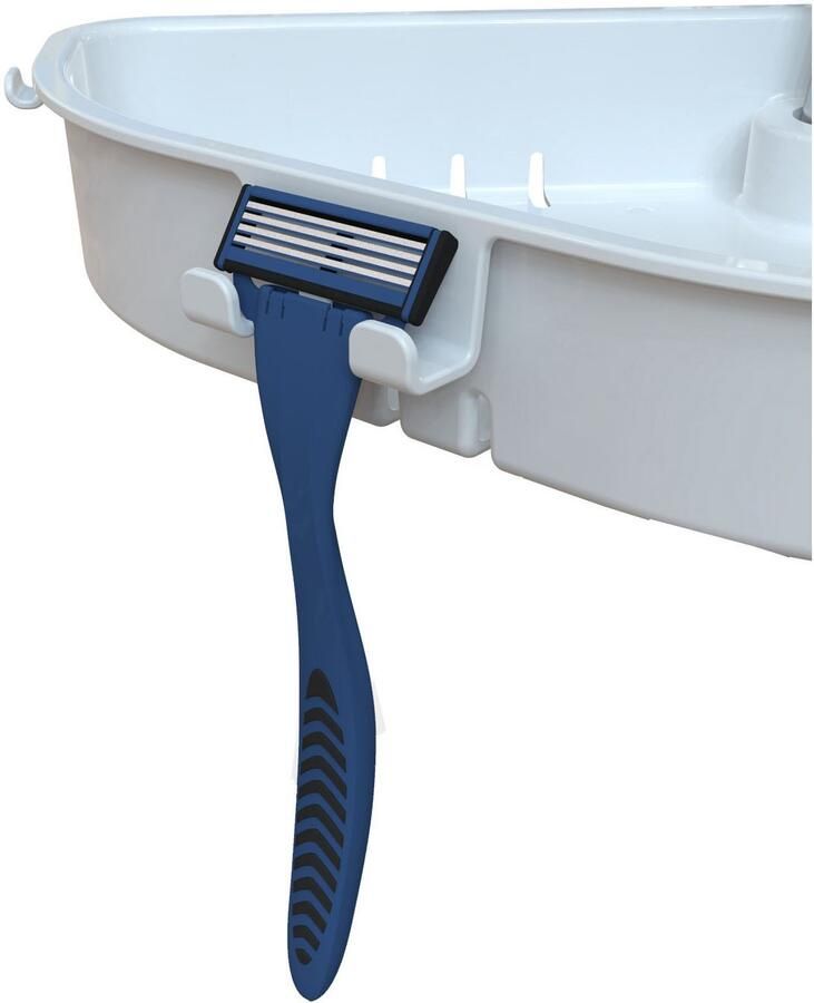 Bischof Douche en badkrukjes Tray Comfort met zwenkbaar planchet 28x21cm - Foto 4