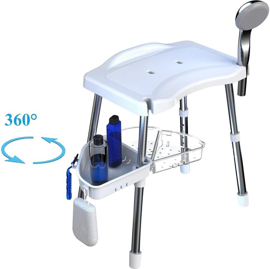 Bischof Douche en badkrukjes Tray Super TÜV- GS-gecontroleerd