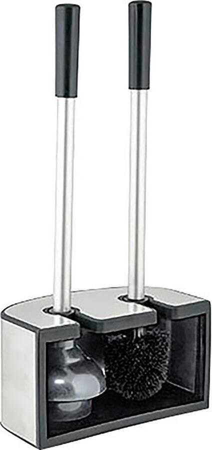 Bischof Toiletset Kendo Plopper en WC-borstel van keramiekvriendelijk siliconen aluminium steel (set) - Foto 3