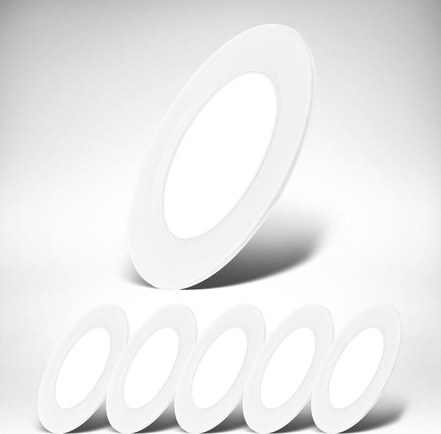 B.K.Licht Inbouwlamp BK_EL1618 6-delig set LED inbouwspots ultra-dun IP20 plafondspots (6-delig) - Foto 5