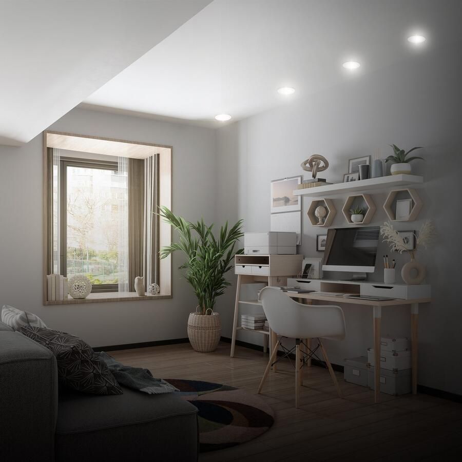 B.K.Licht Inbouwlamp BK_EL1618 6-delig set LED inbouwspots ultra-dun IP20 plafondspots (6-delig) - Foto 3