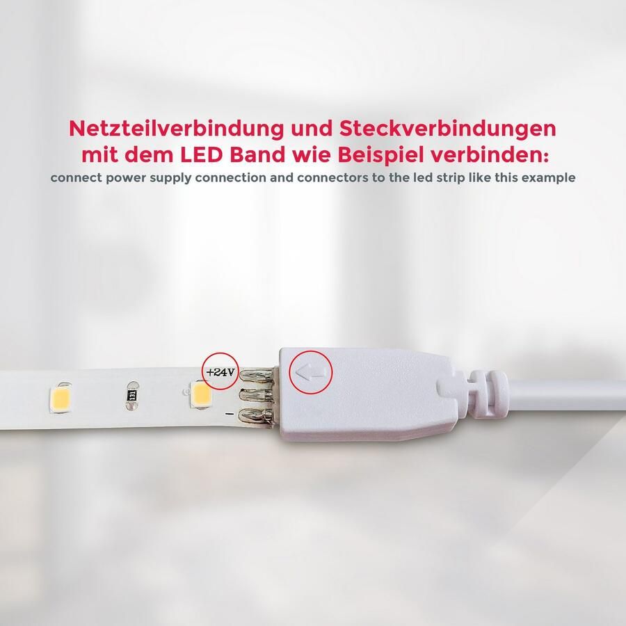 B.K.Licht Led-strepen Lacerta 2m led band set 4 strips onderbouwlamp inclusief connector - Foto 3