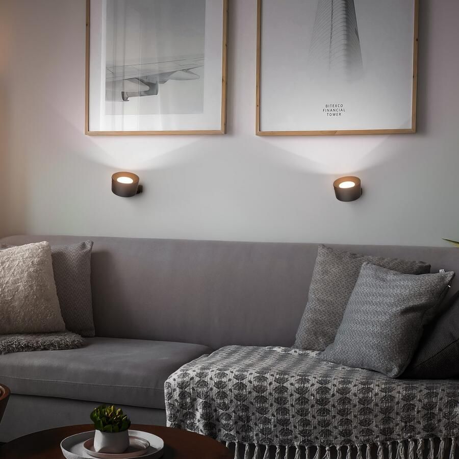 B.K.Licht Led-wandlamp BKL1597 Magnetische accu wandlamp 3-niveau dimmer met USB-C CCT-functie 150Lm 2W 14h brandduur 4 5 x 8 x 9 5 cm Zwart (1 stuk) - Foto 2