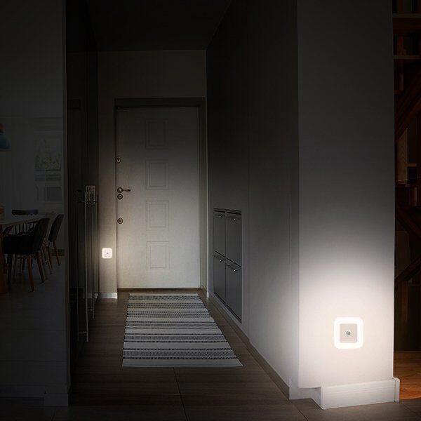 B.K.Licht Lednachtlampje Start Nachtlicht ganglicht bewegingssensor schemersensor 2-delige set (2 stuks) - Foto 11