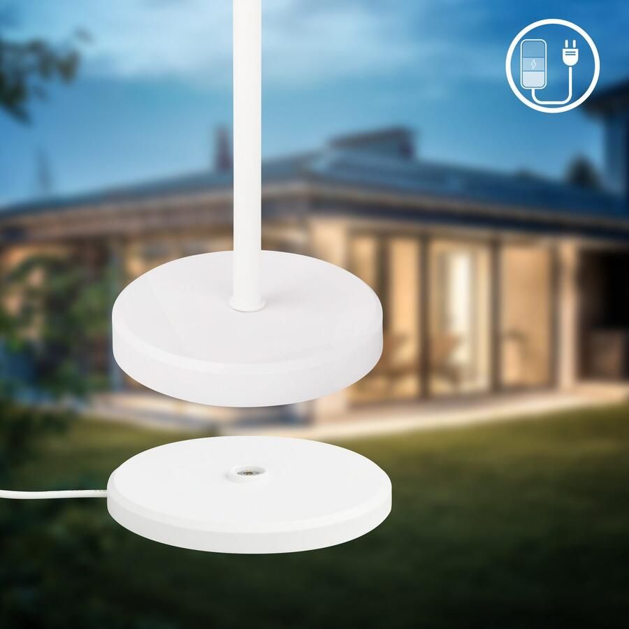 B.K.Licht Tafellamp voor buiten BK_TL1607 Accu tafellamp met oplaadstation 3-niveau touchdimmer IP44 (1 stuk) - Foto 6