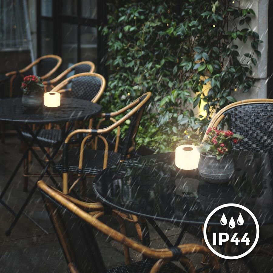 B.K.Licht Tafellamp voor buiten BKL1590 Draadloze RGB tafellamp 4-niveau dimmer met USB - Foto 4