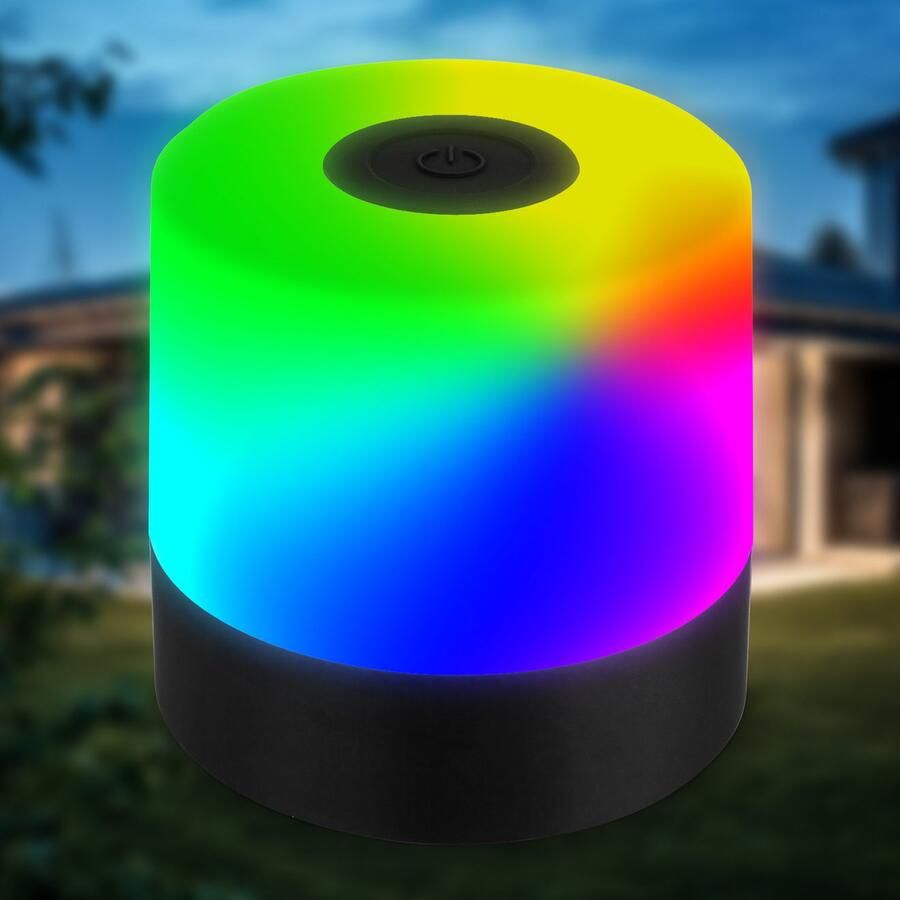 B.K.Licht Tafellamp voor buiten BKL1590 Draadloze RGB tafellamp 4-niveau dimmer met USB - Foto 5