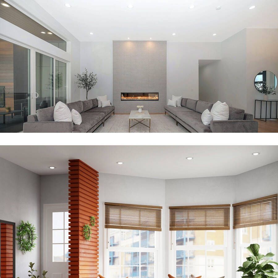 B.K.Licht Ledinbouwlamp BK_EL1274 9-delige set badkamer inbouwspots IP44 platte inbouwstralers (9 stuks) - Foto 6