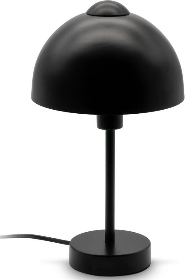 B.K.Licht Tafellamp BK_TL1529 Retro tafellamp E14 fitting mat zwart Nachttafellamp bedlamp kabelschakelaar zonder lamp (max. 25W) (1 stuk) - Foto 5
