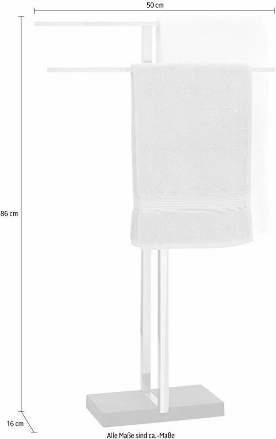 Blomus Menoto Handdoekrek 50cm | Grijs | Staal | Polystone - Foto 3