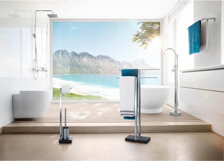 Blomus Menoto Handdoekrek 50cm | Grijs | Staal | Polystone - Foto 2
