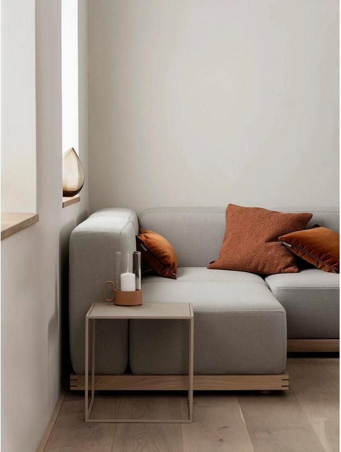 BLOMUS Kandelaar Windlicht YURAGI van steengoed en glas hoogte ca. 21 cm (1 stuk) - Foto 2