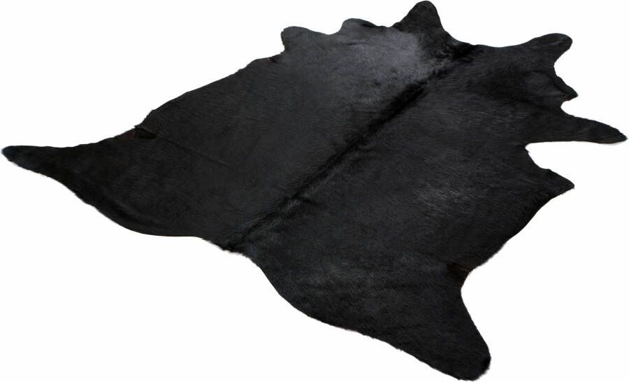 Böing Carpet Vachtvloerkleed Vacht zwart echte runderhuid natuurproduct iedere runderhuid is uniek