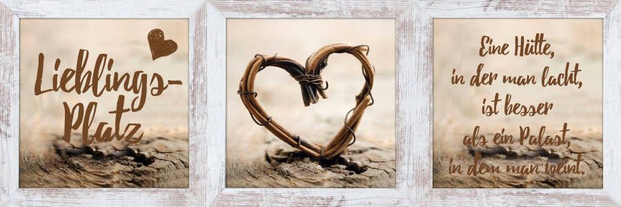 Bönninghoff Artprint met lijst Lievelingsplekje hart (1 stuk) - Foto 1