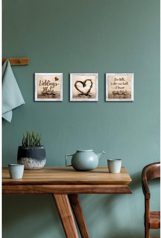 Bönninghoff Artprint met lijst Lievelingsplekje hart (1 stuk)