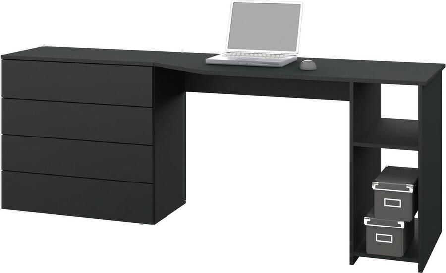 Borchardt Möbel Bureau Vaasa Breedte 196 cm push-to-openfunctie - Foto 2