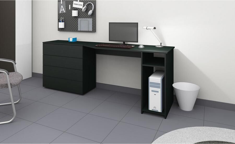 Borchardt Möbel Bureau Vaasa Breedte 196 cm push-to-openfunctie - Foto 4