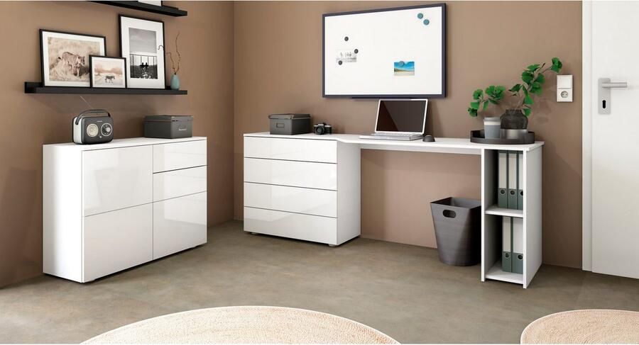 Borchardt Möbel Bureau Vaasa Breedte 196 cm push-to-openfunctie - Foto 3