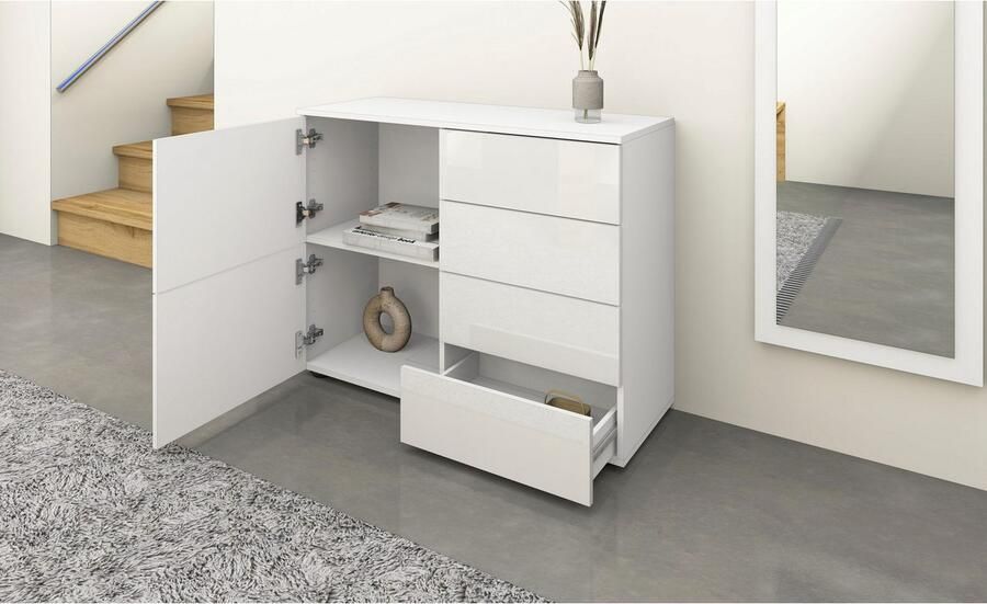 Borchardt Möbel Halmeubelset Drukknop (Push-To-Open) in hoogte verstelbare planken (3 stuks) - Foto 4