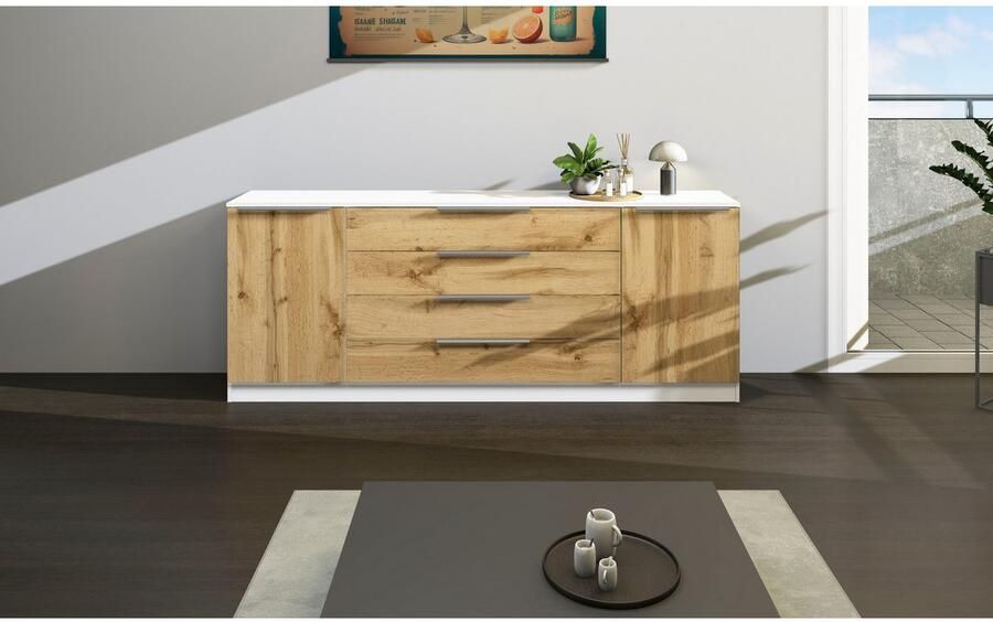 Borchardt Möbel Kast Oliva Breedte 200 cm met 4 lades - Foto 4