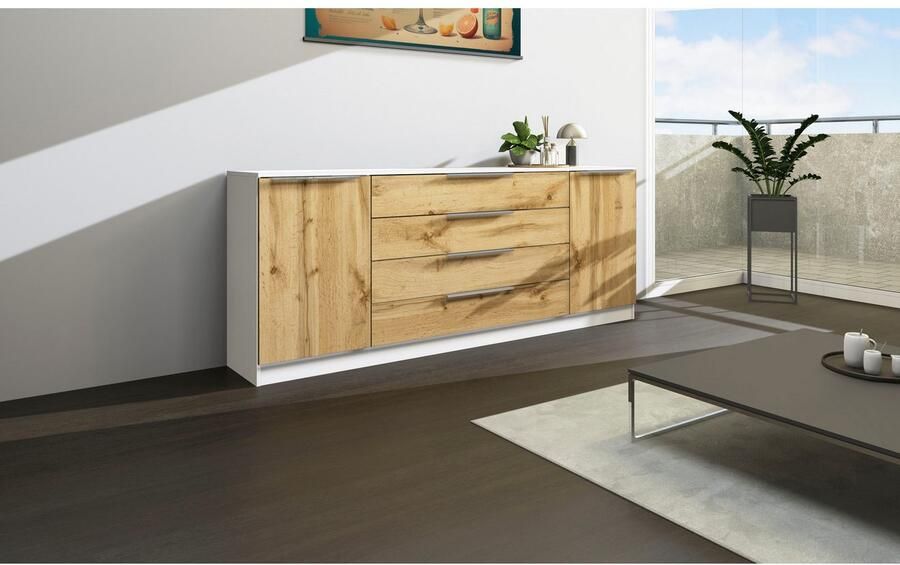 Borchardt Möbel Kast Oliva Breedte 200 cm met 4 lades - Foto 3
