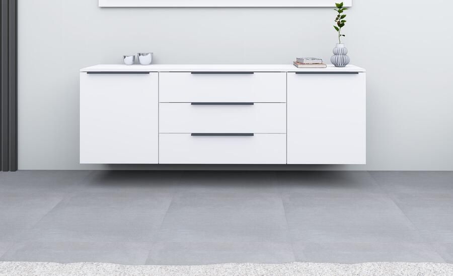 Borchardt Möbel Kast Tom Aluminium grepen in grafietgrijs mat in hoogte verstelbare legplanken - Foto 5