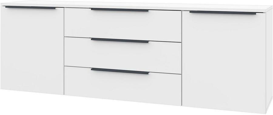 Borchardt Möbel Kast Tom Aluminium grepen in grafietgrijs mat in hoogte verstelbare legplanken - Foto 4