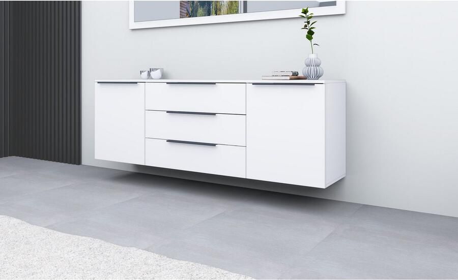 Borchardt Möbel Kast Tom Aluminium grepen in grafietgrijs mat in hoogte verstelbare legplanken - Foto 2