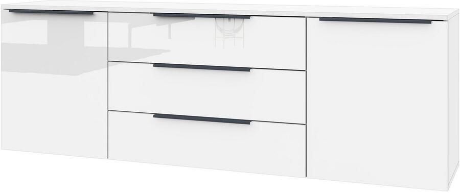 Borchardt Möbel Kast Tom Aluminium grepen in grafietgrijs mat in hoogte verstelbare legplanken - Foto 4