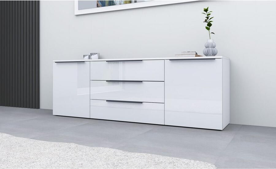 Borchardt Möbel Kast Tom Aluminium grepen in grafietgrijs mat in hoogte verstelbare legplanken - Foto 2
