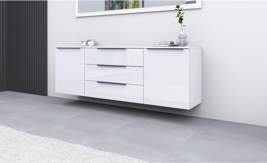 Borchardt Möbel Kast Tom Aluminium grepen in grafietgrijs mat in hoogte verstelbare legplanken - Foto 3