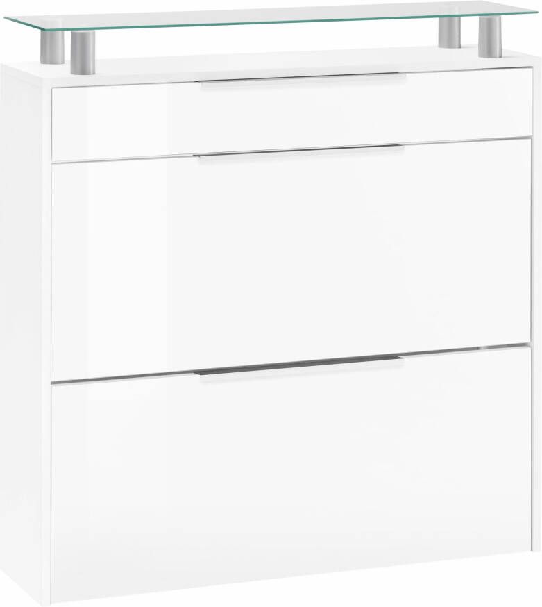 Borchardt Möbel Schoenenkast Oliva Breedte 89 cm hangend met 2 dubbele trommels en 1 lade - Foto 2