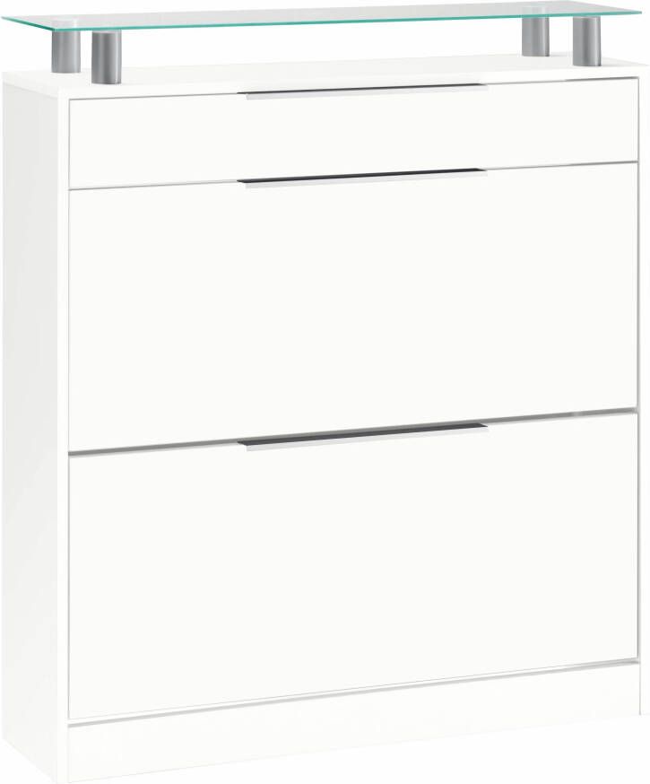 Borchardt Möbel Schoenenkast Oliva Breedte 89 cm staand met 2 dubbele trommels en 1 lade - Foto 2