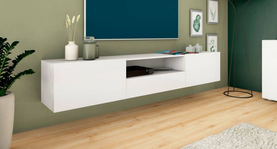 Borchardt Möbel Tv-meubel Sophia Breedte 200 cm met 2 kleppen en 1 lade staand en hangend