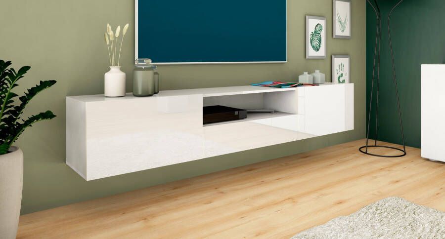 Borchardt Möbel Tv-meubel Sophia Breedte 200 cm met 2 kleppen en 1 lade staand en hangend
