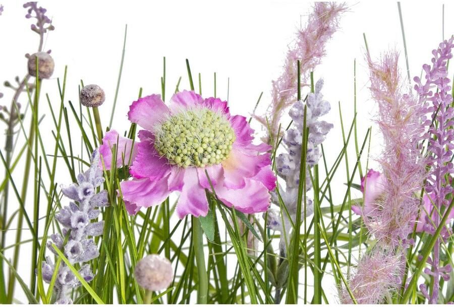 Botanic-Haus Kunstbloem Veldbloemen in een kunststof pot (1 stuk) - Foto 2