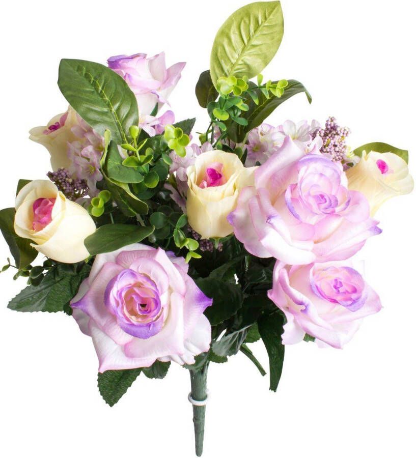 Botanic-Haus Kunstbloem Bos rozen (1 stuk) - Foto 3