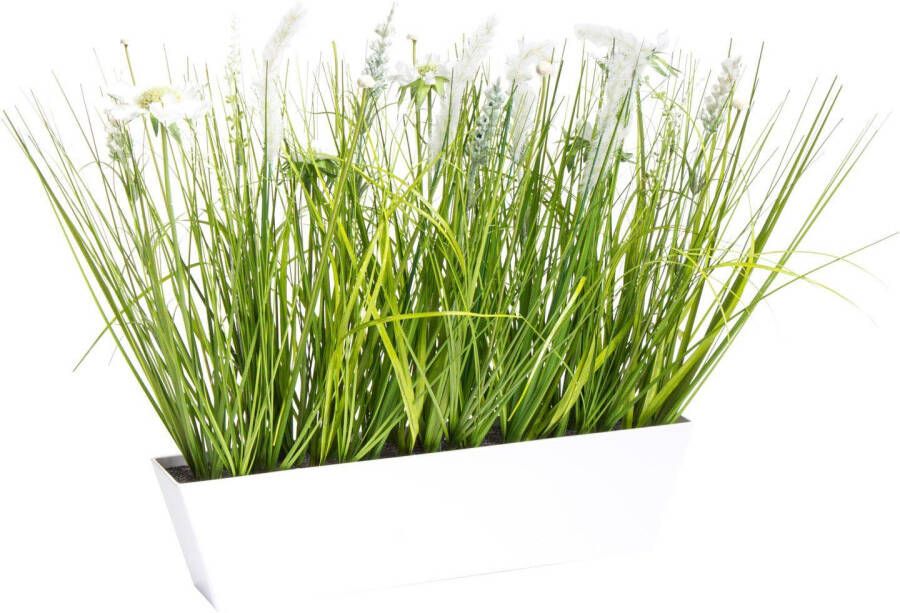 Botanic-Haus Kunstbloem Veldbloemen in een kunststof pot (1 stuk) - Foto 2