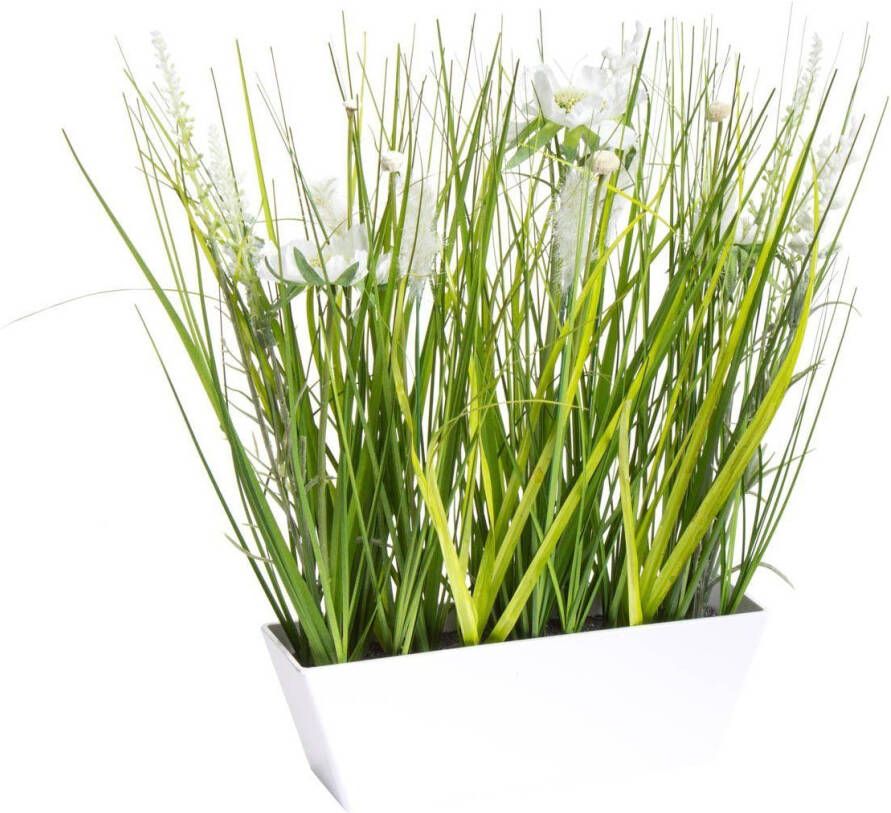 Botanic-Haus Kunstbloem Veldbloemen in een kunststof pot (1 stuk) - Foto 2