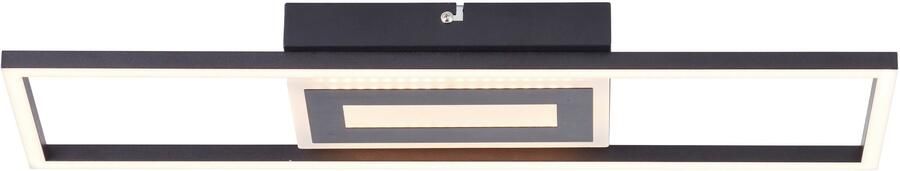 BreLight Led-plafondlamp Besson 55 x 16 cm 2900 lm 3000 k metaal kunststof zwart - Foto 5