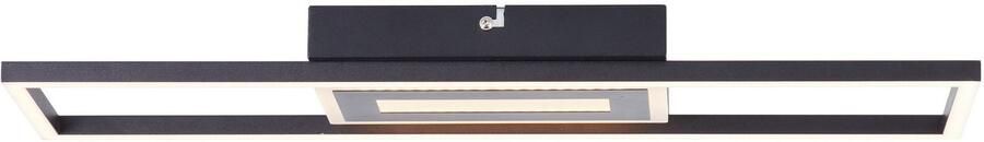 BreLight Led-plafondlamp Besson 55 x 16 cm 2900 lm 3000 k metaal kunststof zwart - Foto 4